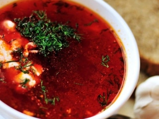 Борщ з мясом