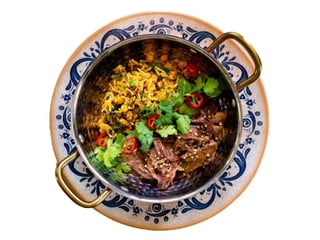 Delikatna wołowina z kitchari