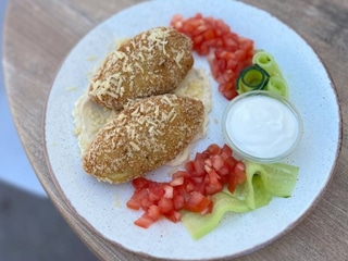 Картопляні зрази з грибами