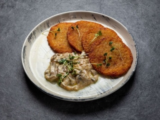 ДЕРУНИ З ГРИБАМИ