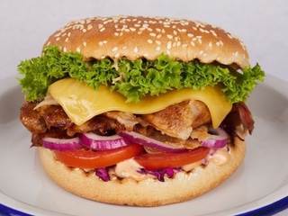 Kebab burger kurací