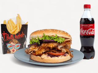 Kebab burger combo
