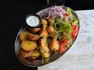 Обідній сет з курячим шашликом 