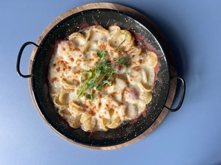 Запечена паста з куркою