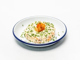 Salát „Olivier“ s krevetami