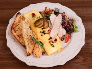 Французький омлет з куркою су-від