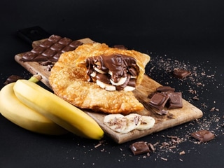 Banan z czekoladą