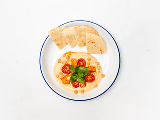Homemade hummus