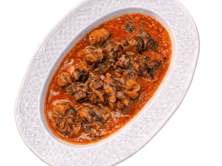 Rapana meat in tomato sause 