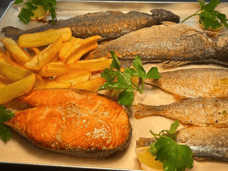 Mixed grilled fish