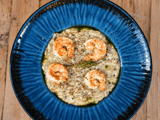 Risotto "forest lagoon"