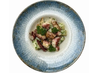 Adriatic octopus tentacle with baby potatoes 