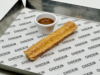 Sweet churros with dulce de leche