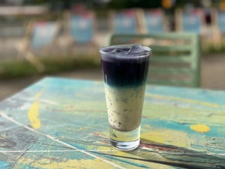 Ice blue matcha