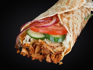 Tortilla duża z sosem złotym