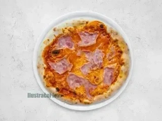 Prosciutto e olive pizza 33 cm