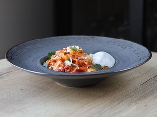 TAGLIATELLE CON BURRATA E ’NDUJA