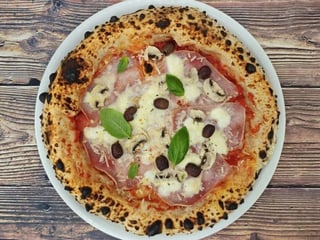 Pizza COTTO, FUNGHI E OLIVE