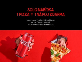 SOLO NABÍDKA 🍕Pizza + Napoj dárek 🎁