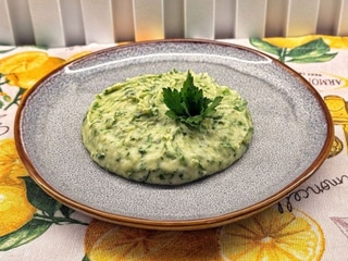 Картопляне пюре зі шпинатом