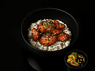 Sweet chilli chicken s rýží