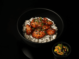 Sweet chilli chicken s rýží