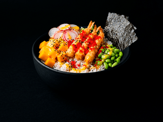 Poke Bowl Tempura krevety