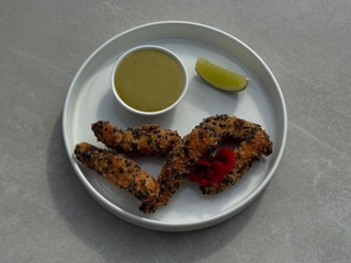 Креветки панко з соусом васабі🍤