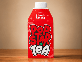 POPSTAR Tea (jahoda + máta)