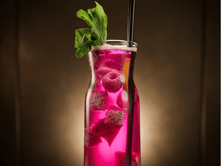 Limonáda s ovocem (Malina + Limetka)