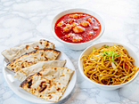 Mesikana+ seganuudlid + juust naan