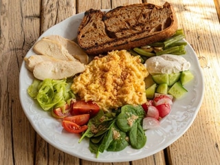 Build-Your-Own Breakfast with chicken sous-vide