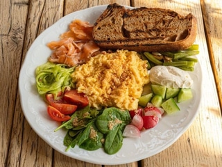 Build-Your-Own Breakfast with salmon