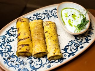 Млинці з творогом