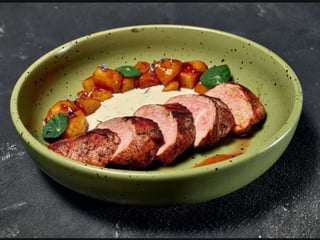 Качине філе з грушею 