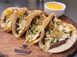 Burger taco