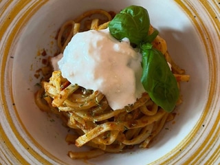SCIALATIELLI AL PESTO ROSSO