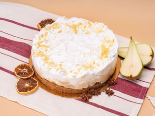 Ciasto gruszkowe z kajmakiem