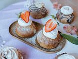Pączki z Truskawkami i budyniem