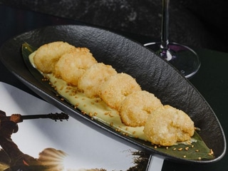 Креветки панко з соусом васабі