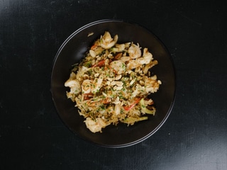 Смажений рис з креветками