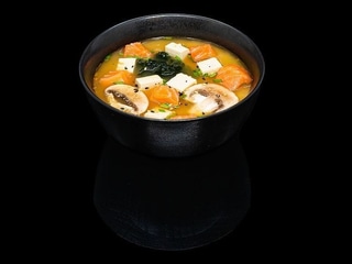 Miso soup with Salmon