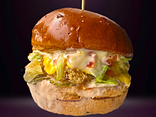 Crispy chicken burger