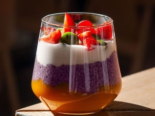 Vegan Ube Coconut Chia Pudding