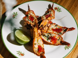 Печені креветки