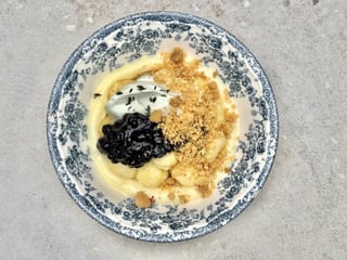 Ліниві вареники з чорницею