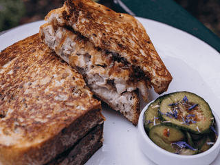 Мелт з куркою, дорблю та карамелізованою цибулею