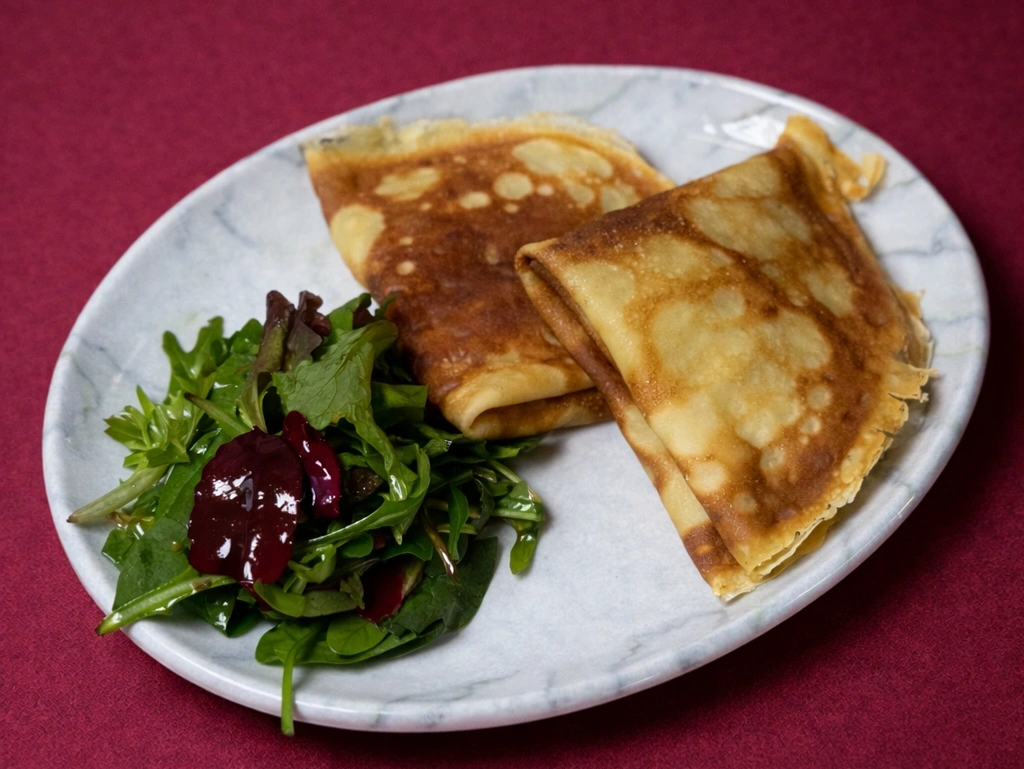 Млинці з куркою та грибами