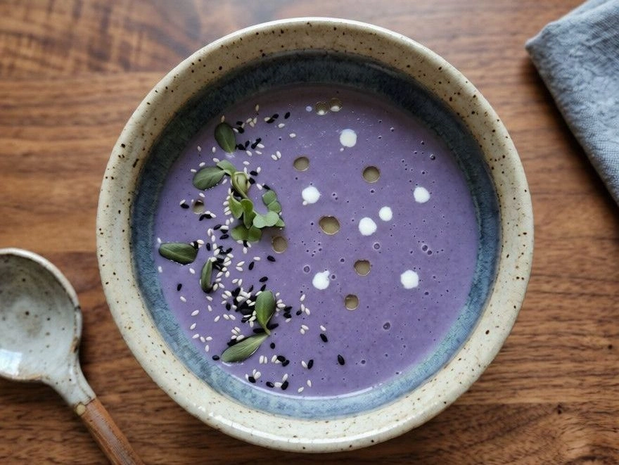 Крем суп з червонокачанної капусти