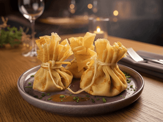 Млинці з куркою та грибами